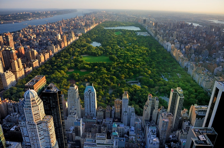 New York Central Park aerial view